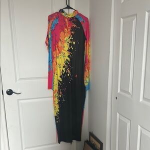 Colorful Abstract Long Sleeve Dress